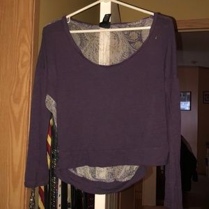 Purple and paisley top